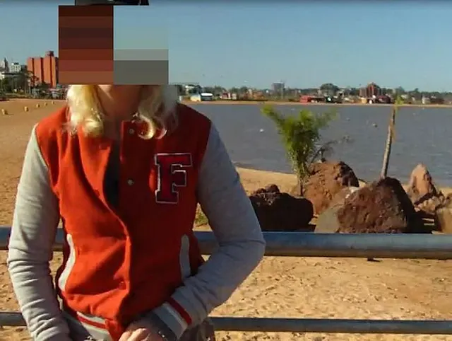 Public Piss an der Grenze zu Argentinien