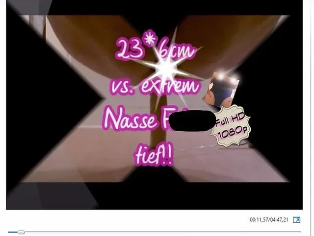 23x6 cm Schwanz fuck my Pussi...