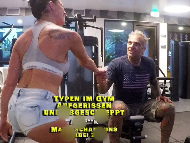Typen im Gym aufgerissen
