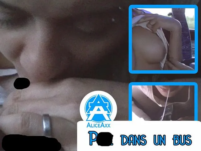 Blowjob in a bus
