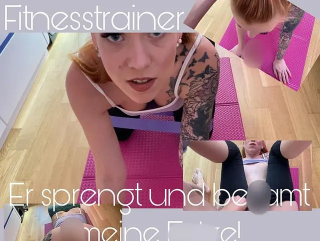 Perverser Fitnesstrainer - Er sprengt und besamt meine Fotze!