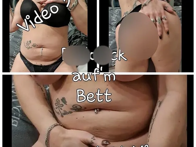 Dildofick auf dem Bett