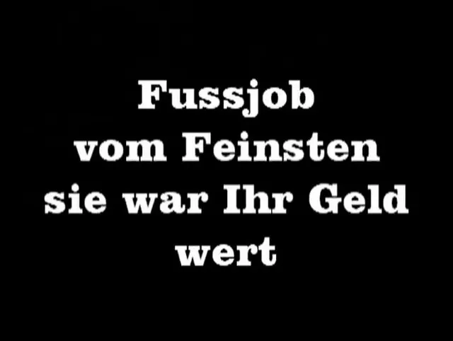 Fussjob vom Feinsten