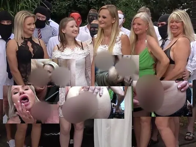 Die geile Trauzeugin!! 20 Schwänze im Hochzeitsgarten!!