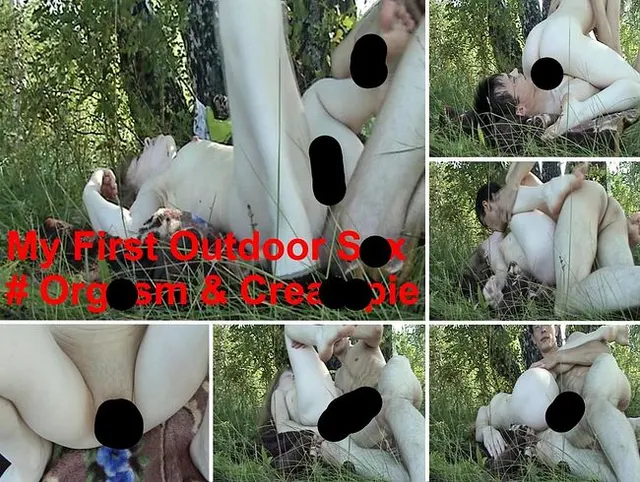 Meine erste Outdoor-Sex # Orgasmus und Creampie