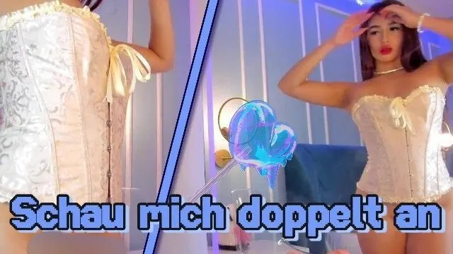 Schau mich doppelt an und genieße mich doppelt