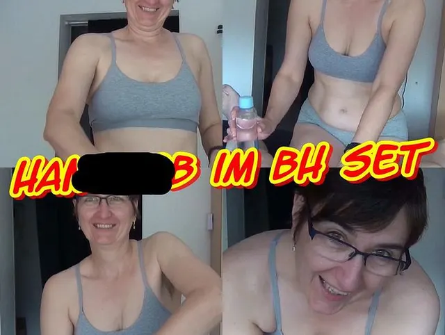 Handjob im BH Set