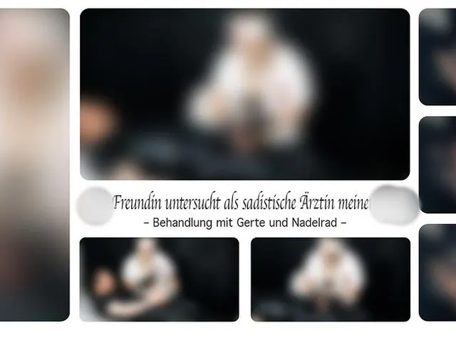 Geile Freundin untersucht als sadistische Ärztin meinen Penis - Behandlung mit Gerte und Nadelrad