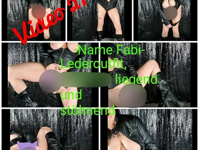 -Für Fabi- Im Lederoutfit