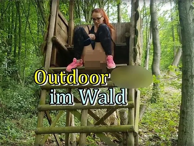 Outdoor Piss im wald