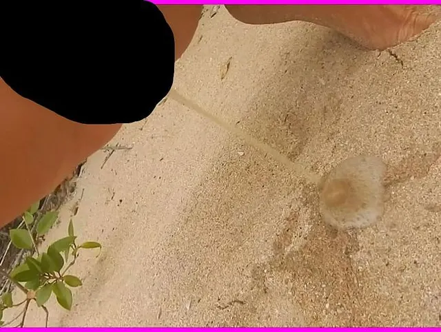 Pissen am Strand!