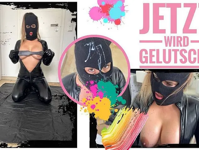 Lack & Leder bis zum Samenerguss gelutscht