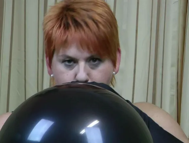 Grosser schwarzer Ballon