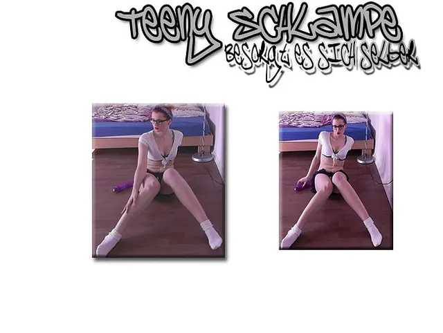 Teeny Schlampe besorgt es sich selber