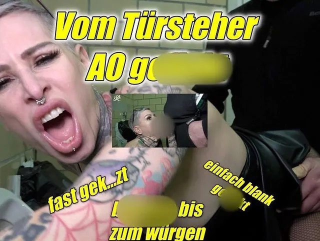 Vom Türsteher AO gefickt