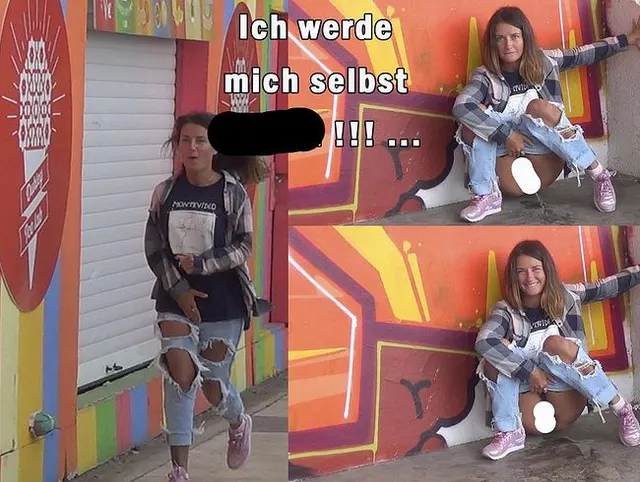 Oh Gott!!! Fast piss nicht auf dem joggen!