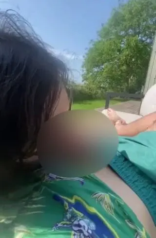 Guten Morgen Blowjob auf der Terrasse