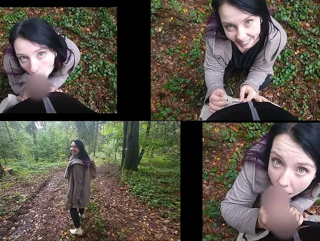 Schüchternen Typen ZUM ERSTEN MAL im Wald geblasen