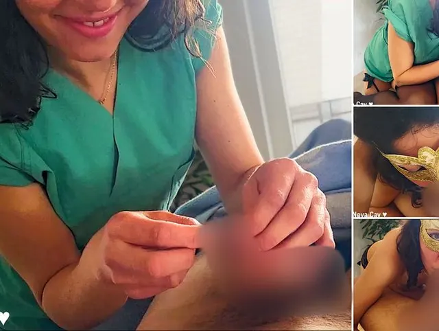Verspielte Krankenschwester entdeckt elastische Vorhaut – Doggy Orgasmus, Blowjob & Sperma Fontäne