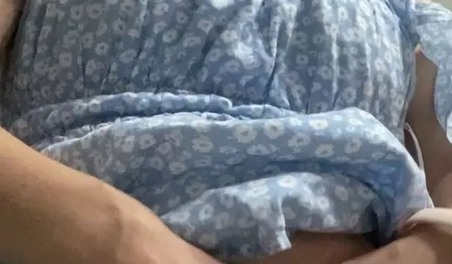 Risky balcony teasing and hairy pussy cum