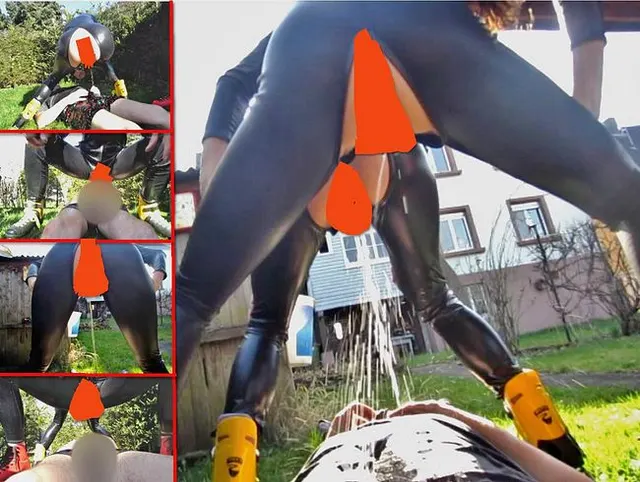 NS-Dreier in Latex - User in Pisse ertränkt