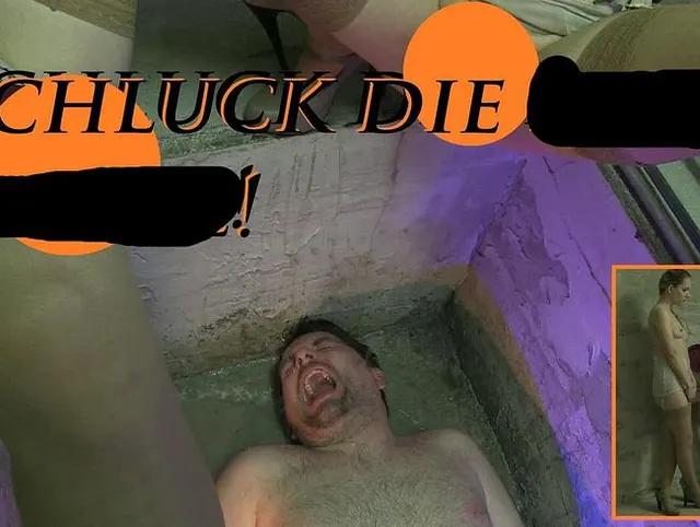 Schluck die Pisse, Sklave!