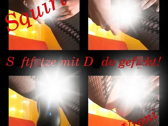 Squirt - Saftfotze mit Dildo verwöhnt