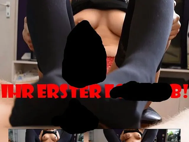 Ihr erster Footjob im Minilackkleid! 2.Teil