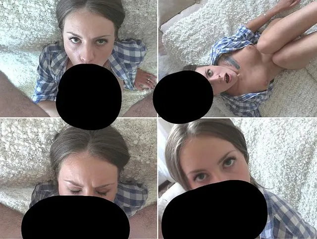Aggressiver Blowjob und schlucke den Schwanz bis zu den Bällen