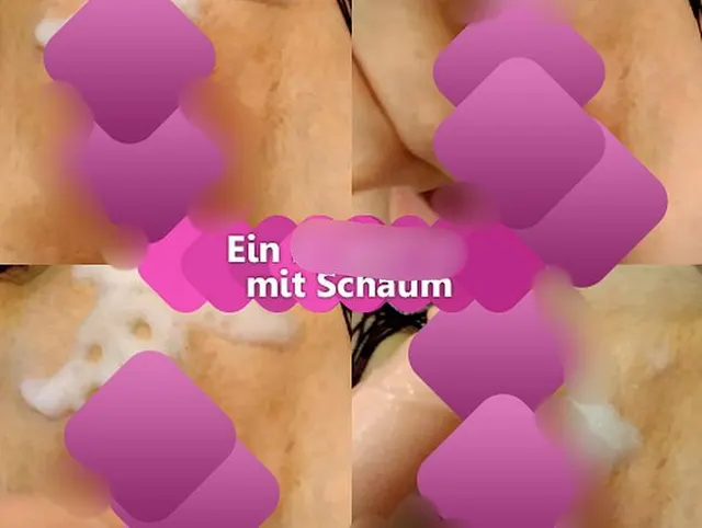 Ein Dildofick mit Schaum