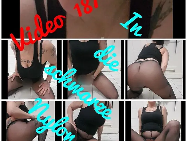 In die schwarze Nylon