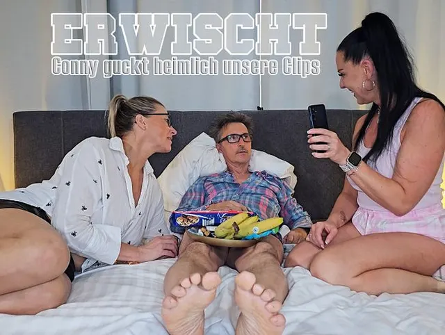Erwischt! Conny guckt heimlich unsere Pornos UNCUT