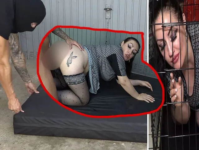 Aus dem Käfig geholt und AO gefickt mit plug im Arsch