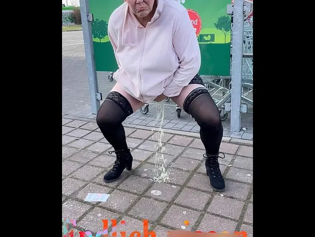 Auf den Parkplatz gepisst