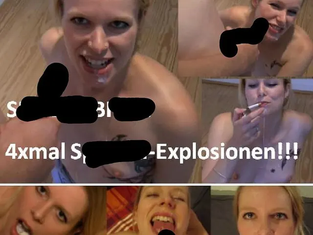 Spermabitch-4xmal Sperma-Explosionen!!!