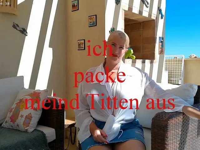 ich packe meine Titten aus