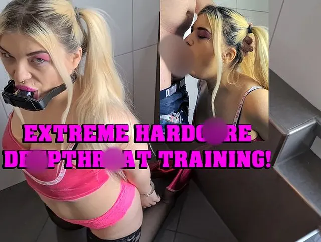 Extreme Hardcore Deepthroat Training!