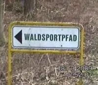 Am Sportpfad gewichst