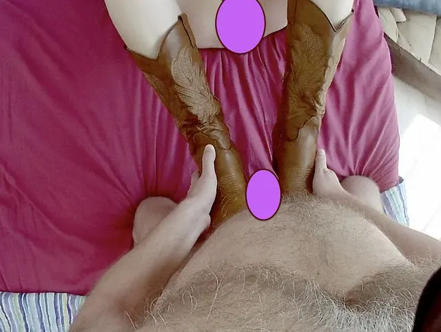 POV Boot fuck and bootjob for cowgirl boots