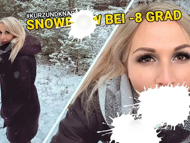 SnowBlow bei -8 Grad
