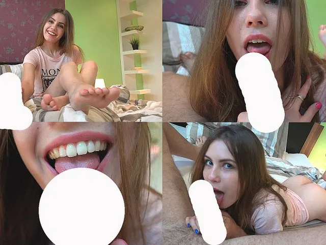 Sanfter Blowjob und Sperma auf meine Hände