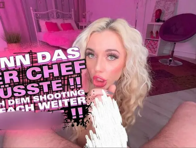 WENN DAS DER CHEF WÜSSTE!! NACH DEM SHOOTING WEITER GEFICKT!!