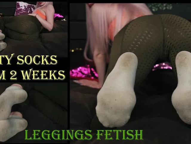 Schmutzige Socken ab 2 Wochen und Leggings Fetisch