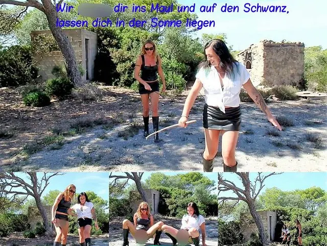 Wir pissen dir ins Maul und auf den Schwanz
