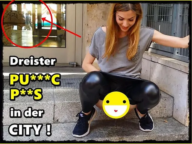 Dreister PUBLIC PISS mitten in der City!