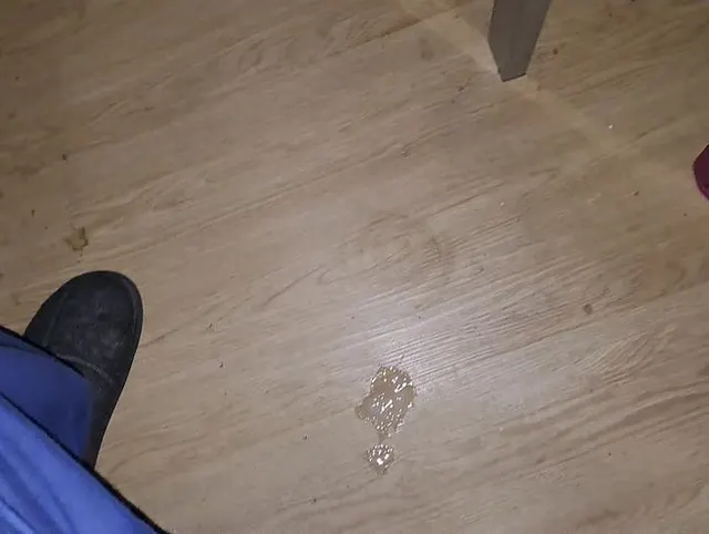 Im stehen abgewichst