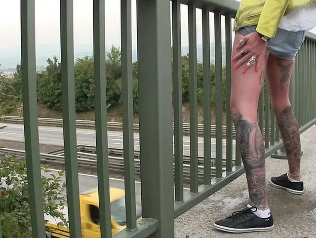 auf die Autobahn gepisst