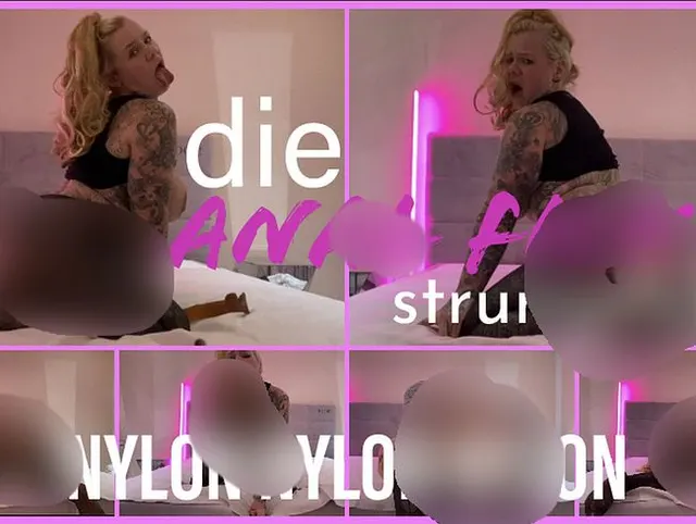 die ANAL FICK FICK Nylon Strumpfhose