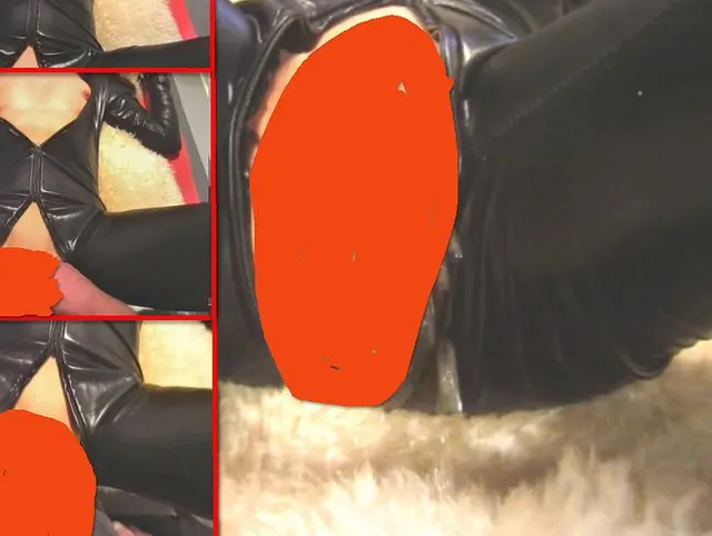 Creampie-Fick + Piss in Latex auf Schaffell