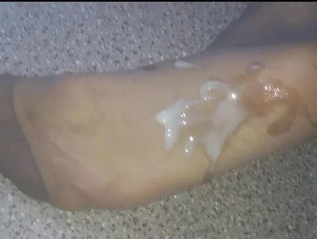 Sperma auf Nylonfuß **FSH Fun**